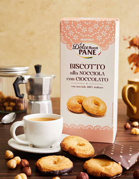 Grissitalia Bakery Hazelnut and Chocolate Biscotti . MADE IN ITALY.