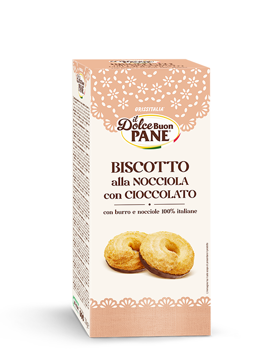 Grissitalia Bakery Hazelnut and Chocolate Biscotti . MADE IN ITALY.