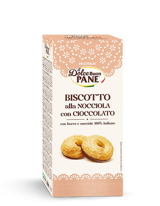 Grissitalia Bakery Hazelnut and Chocolate Biscotti . MADE IN ITALY.