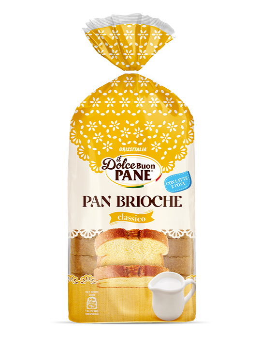 Grissitalia Bakery PAN BRIOCHE Made in Italy.
