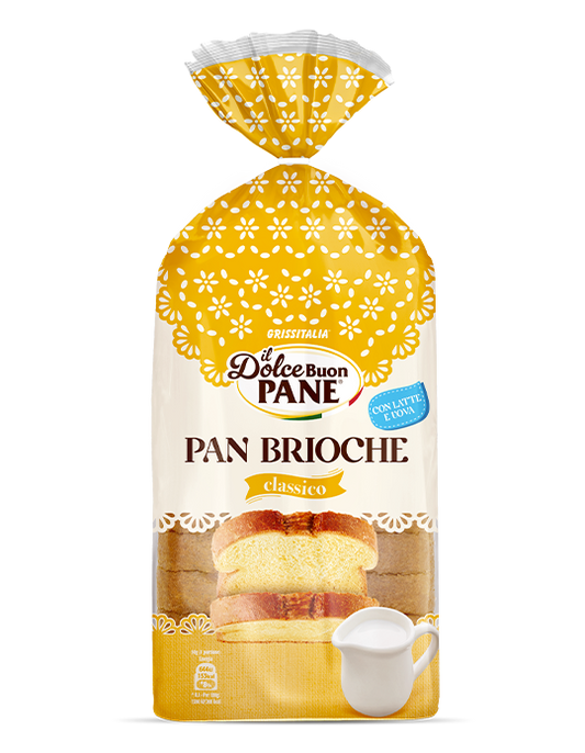 Grissitalia Bakery PAN BRIOCHE Made in Italy.