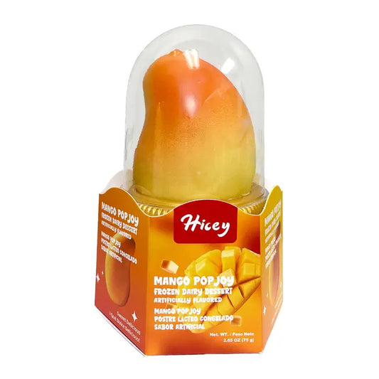 Hicey Peach Popjoy Frozen Dairy Dessert 7.94 oz (3 bars) x 8