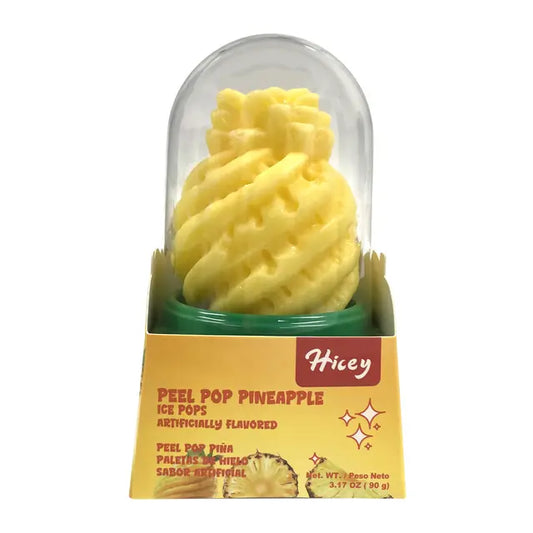Hicey Peel Pop Pineapple Ice Pop 9.52 oz (3 bars) x 8.