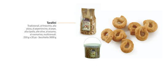 Orsini Traditional Tarallini Pepper Cacio Cheese 300g. Made In Italy.