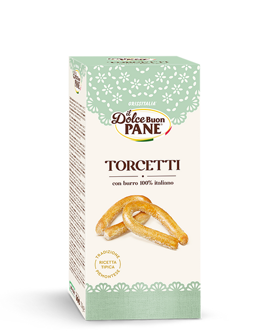 Grissitalia Bakery TORCETTI ITALIAN TWISTED BUTTER COOKIES Biscotti . MADE IN ITALY.