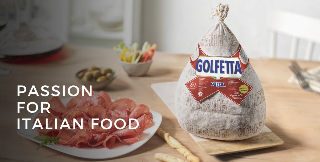 Golfera Pre Sliced Specialties 10/3oz. pk. Original Golfetta Salami.