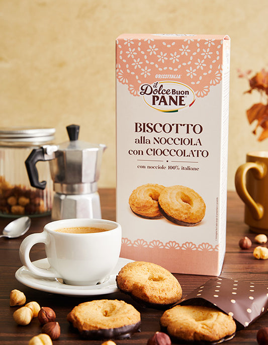 Grissitalia Bakery Hazelnut and Chocolate Biscotti . MADE IN ITALY.