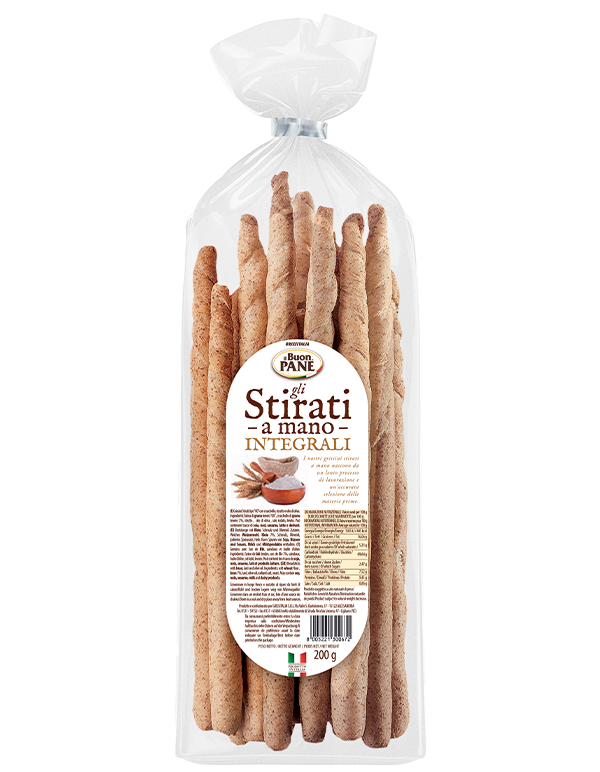 Grissitalia Artisanal Breadsticks Wholewheat 200g.
