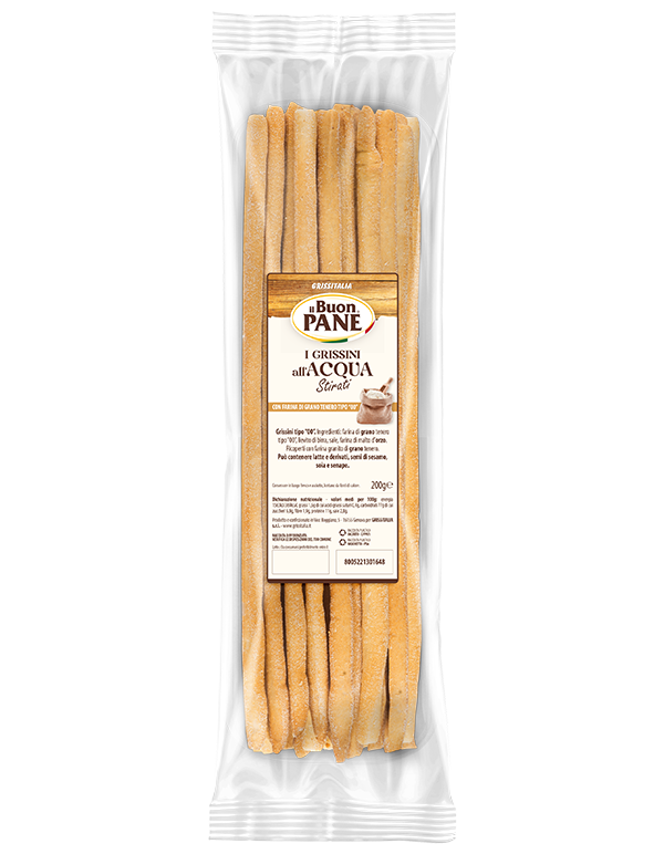 Grissitalia Artisanal Breadsticks Plain water based Fat Free 200g.