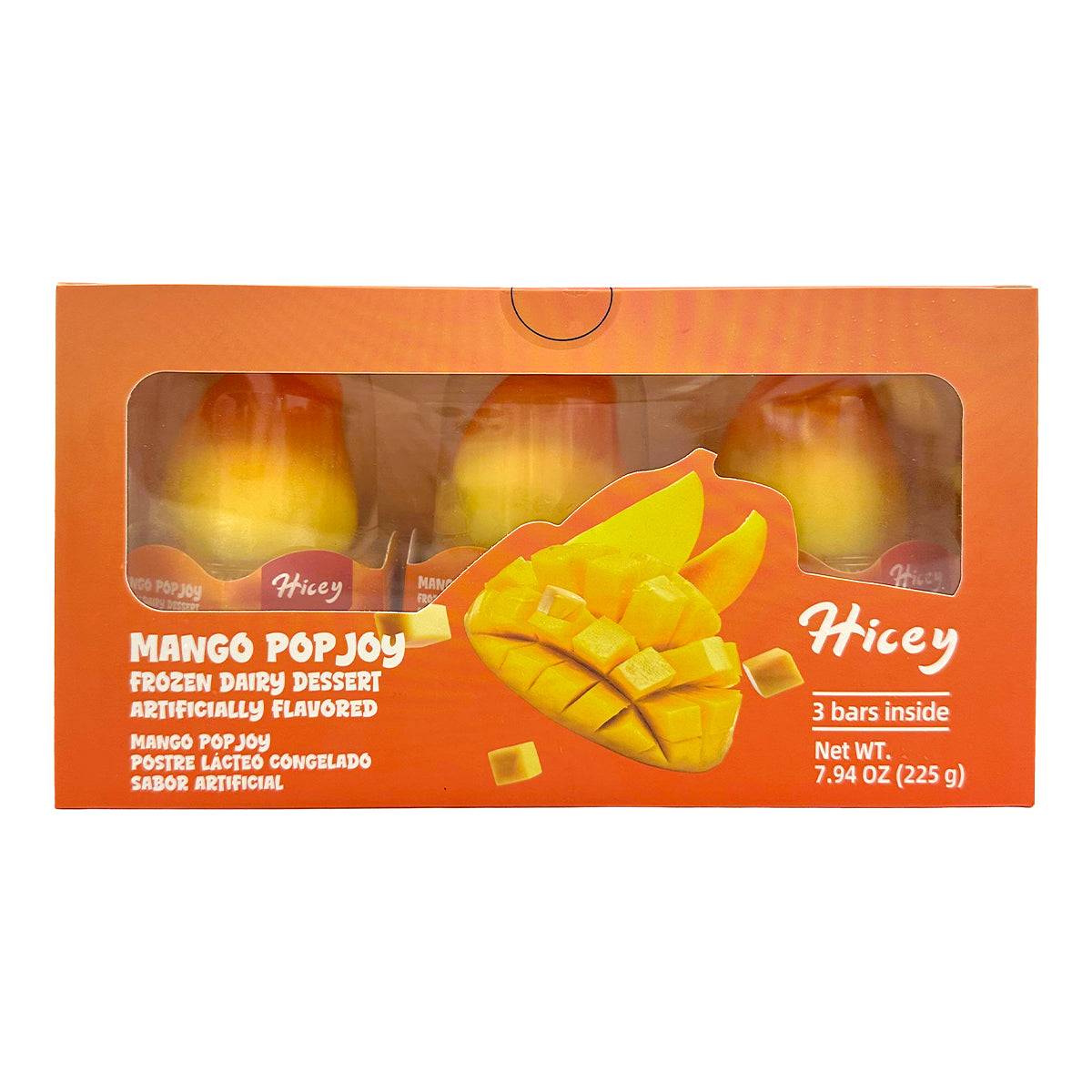 Hicey Mango Popjoy Frozen Dairy Dessert 7.94 oz (3 bars) x 8.