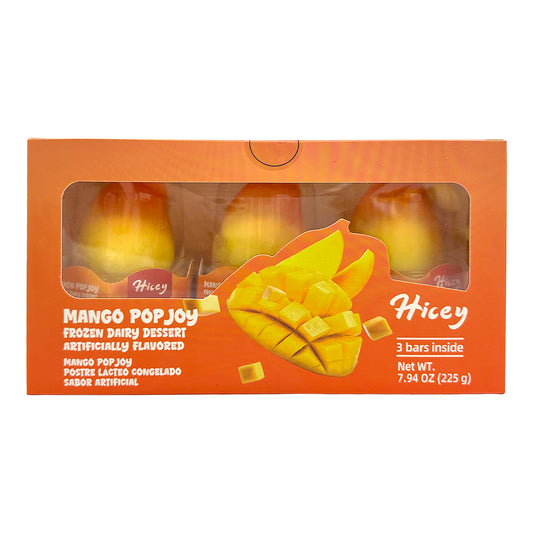 Hicey Mango Popjoy Frozen Dairy Dessert 7.94 oz (3 bars) x 8.