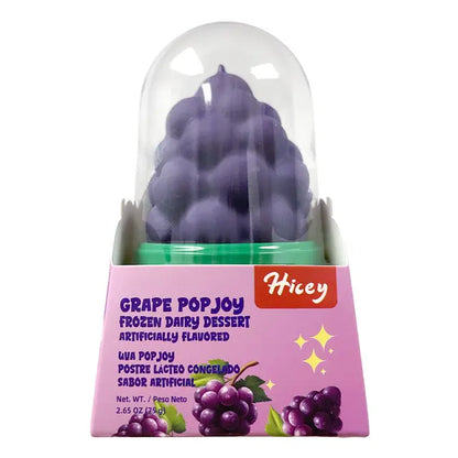 Hicey Grape Popjoy Frozen Dairy Dessert 7.94 oz (3 bars) x 8.
