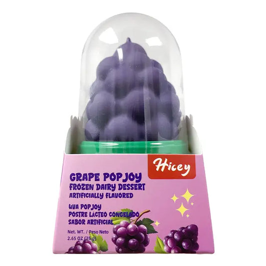 Hicey Grape Popjoy Frozen Dairy Dessert 7.94 oz (3 bars) x 8.