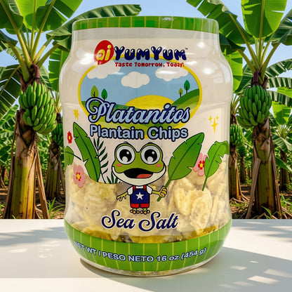 ai Yum Yum Plantain Chips Salted - 16 OZ/Jar.