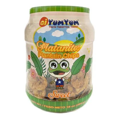 ai Yum Yum Plantain Chips Sweet - 16 OZ-Jar.