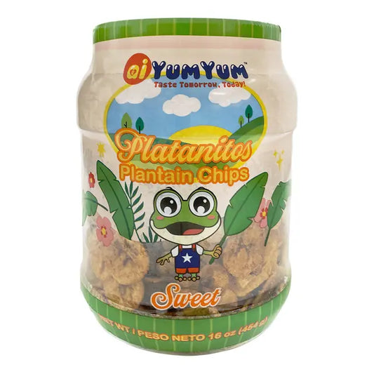 ai Yum Yum Plantain Chips Sweet - 16 OZ-Jar.