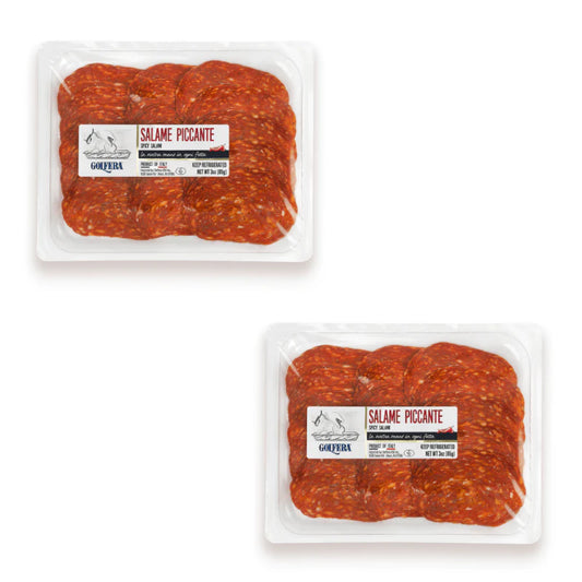 Golfera Pre Sliced Specialties 10/3oz. pk. Spicy Italian Salami.